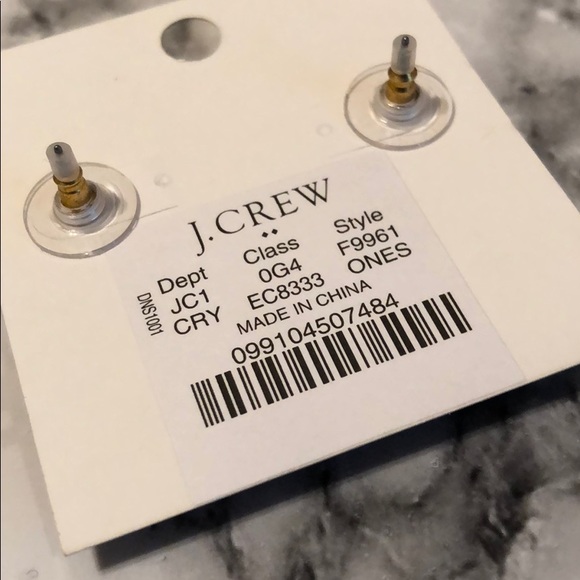 NWT J. Crew Pearl & Rhinestone Cluster Earrings! - Picture 3 of 4